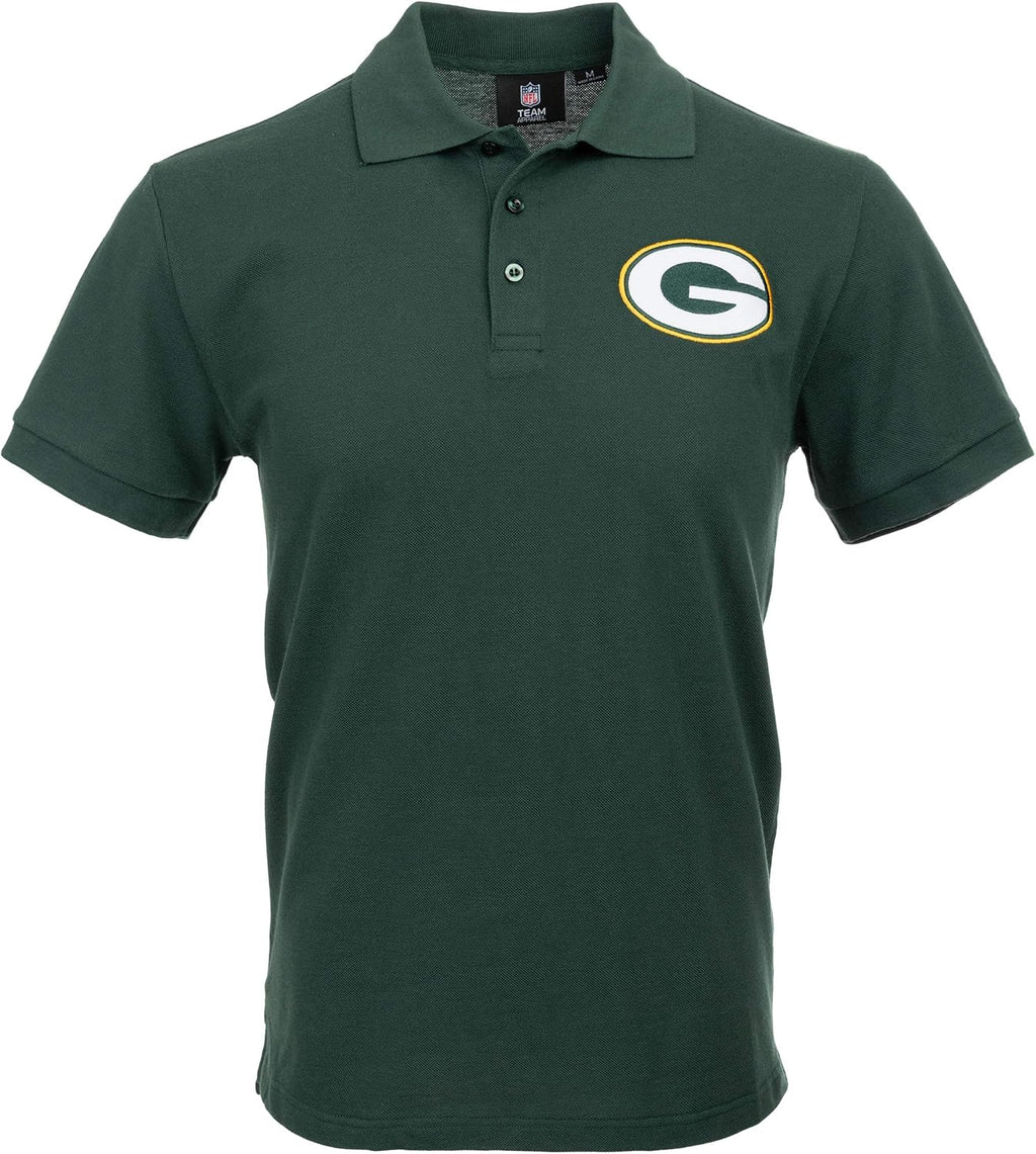 NFL Mens NFL Team Logo Casual Color Polo Short Sleeve Shirt