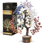 7 Chakra Tree of Life - Birthday Gifts for Women | Gem Tree | Meditation Room Decor Crystal Tree | Spiritual Room Decor | Birthday Gift for Women | 10 Inch 300 Beads