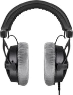 DT 770 PRO 80 Ohm Over-Ear Studio Headphones in Gray. Enclosed Design, Wired for Professional Recording and Monitoring