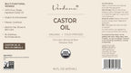 Organic Castor Oil, Cold Pressed & Hexane Free – for Hair & Scalp Care, Eyelashes, Eyebrows & Skin Moisturizing – USDA Certified, Pure & Natural – 16 Fl Oz