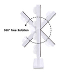 Vanity Mirror with Lights, Makeup Mirror with 9 LED Diamond Bulbs | Hollywood Mirror Touch Control Design 3 Colors Dimmable Bulbs Detachable 10X Magnification 360°Rotation