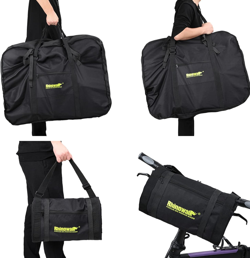 20/26Inch Folding Bike Bag Waterproof Biycle Travel Case Carrying Case Outdoors Bike Transport Bag for Car Train Air Travel