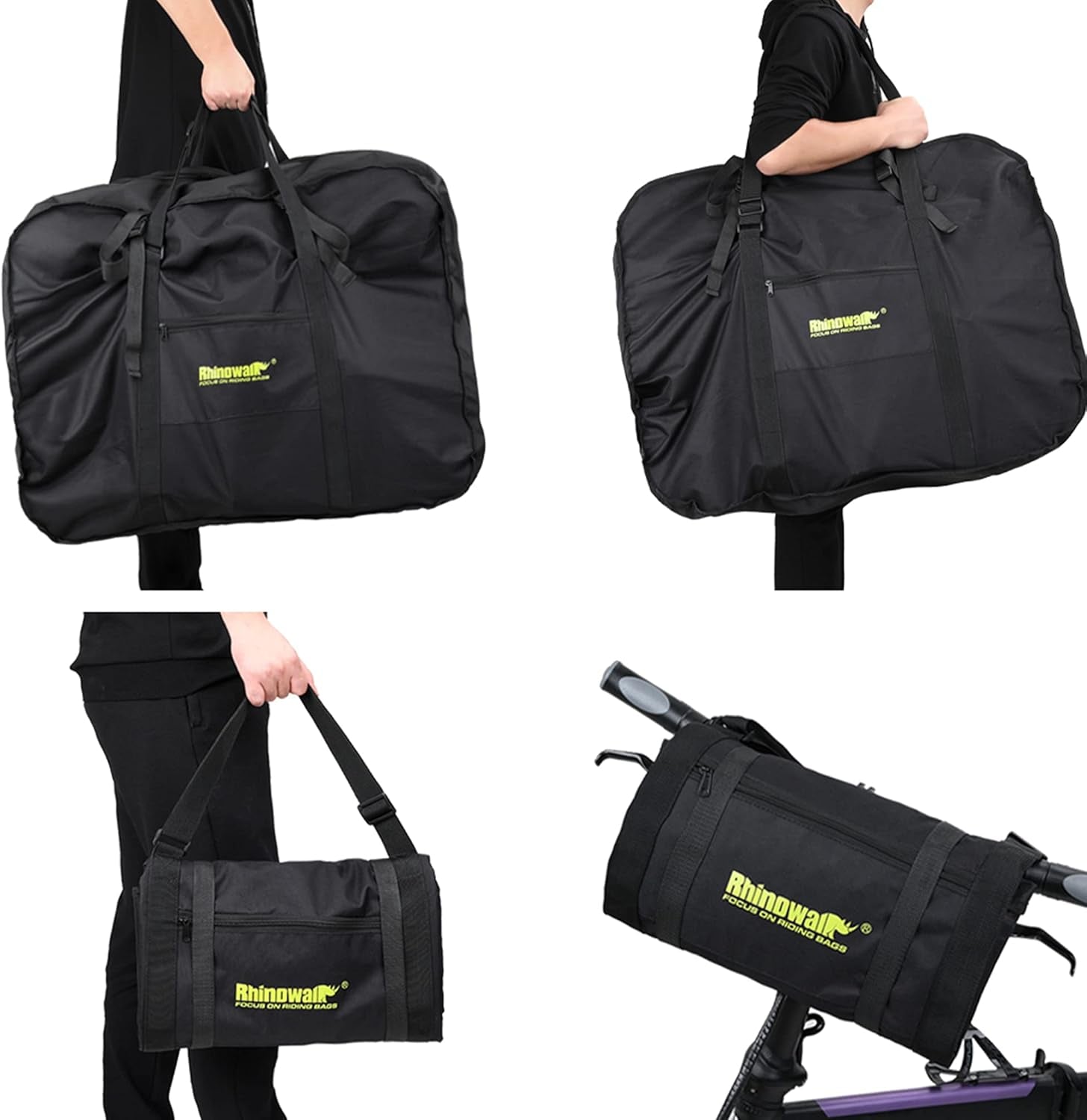 20/26Inch Folding Bike Bag Waterproof Biycle Travel Case Carrying Case Outdoors Bike Transport Bag for Car Train Air Travel