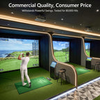 Golf Simulator Impact Screen, Triple Layer Projection Screen for Home, 3 Layer Pull down Golf Projector Screen, Ultra Clear Golf Simulators Screen for Home Golf Practice (10'×8')