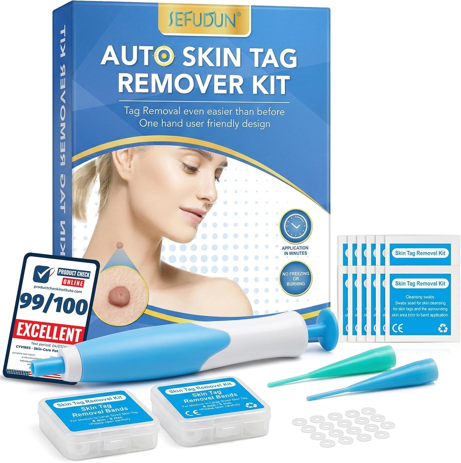 Premium Skin-Care Patch Big Kit – Gentle Foot & Face Care Set with Soft Patches, Comfort Bands & Stick Applicator for Men Women & Kids