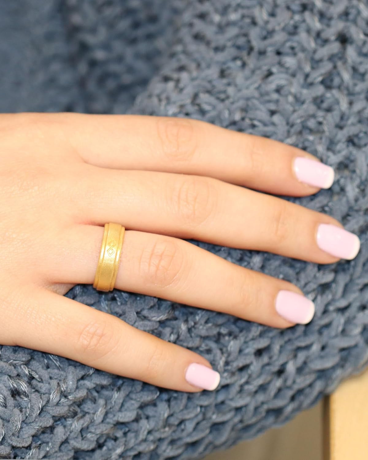 Infinity Silicone Ring for Women | Soft Flexible Rubber Wedding Band, Comfortable Fit, Engagement Ring Alternative, Everyday Wear, Patented Design