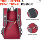 35L Ultra Lightweight Foldable Packable Hiking Backpack | Travel Backpack, Survival Whistle, Water-Resistant, Camping Daypack, Outdoor Sports, 0.88 Pounds, Men & Women