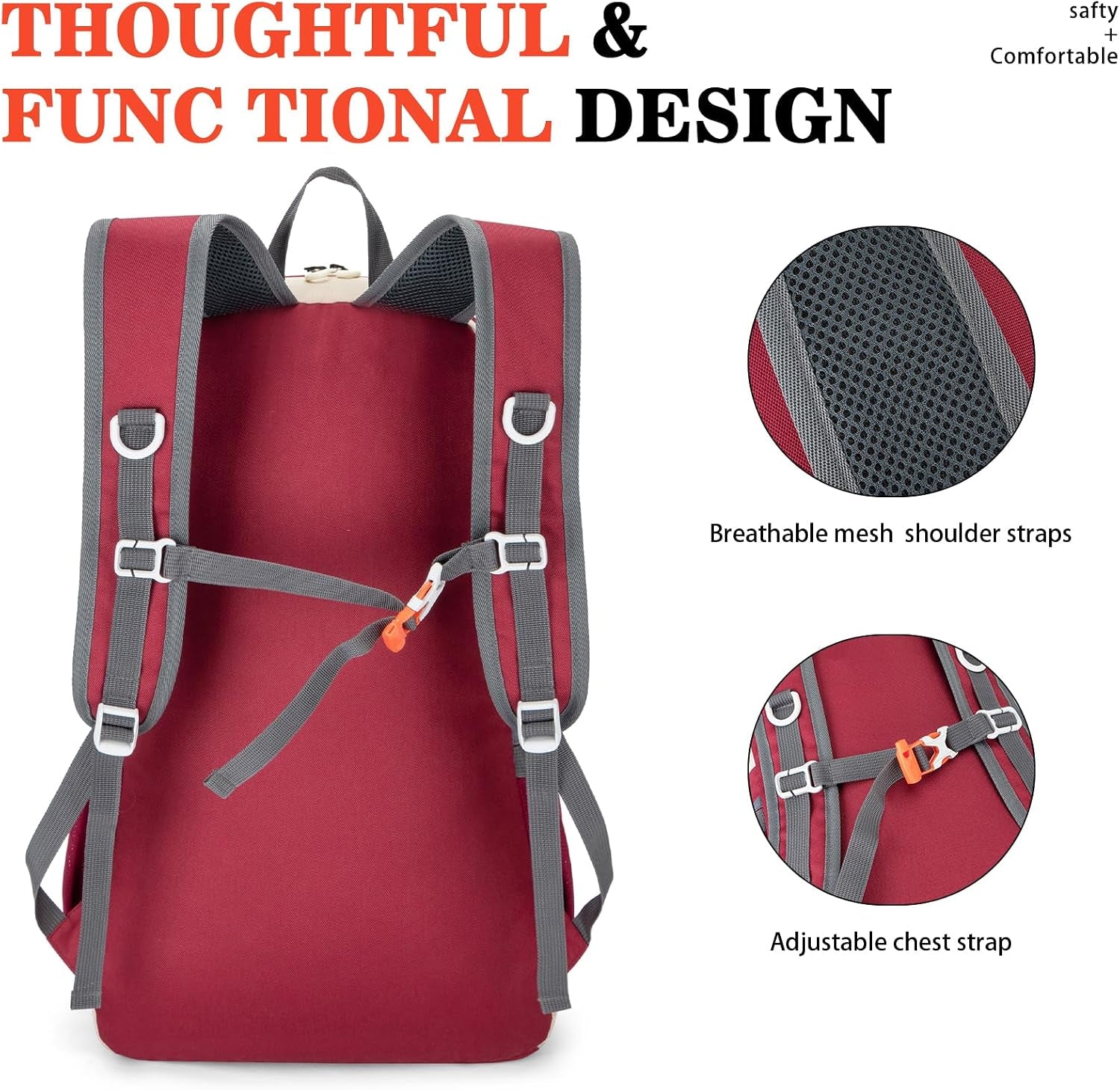 35L Ultra Lightweight Foldable Packable Hiking Backpack | Travel Backpack, Survival Whistle, Water-Resistant, Camping Daypack, Outdoor Sports, 0.88 Pounds, Men & Women