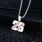 Inspiration Baseball Jersey Number Necklace Stainless Steel Charms Number Pendant for Men Women
