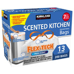 Flex-Tech 13-Gallon Scented Kitchen Trash Bags, 200-Count