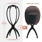 Wig Head Stand for Travel, Wig Drying Stand, Black, 2 Packs | Easy Assembly, Fast Air Drying, Travel Portable, Shape Retention, Versatile Display