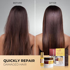 Collagen Hair Mask & Argan Oil Set, Deep Conditioning Hair Treatment for Dry Damaged Hair, Repair & Moisturize All Hair Types, 16.9 Fl Oz + 1.69 Fl Oz