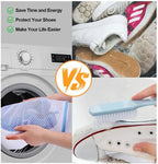 Shoes Wash Bags, Laundry Shoe Mesh Bag with Zipper for Washing and Drying Machine, Reusable and Durable Reinforced Shoe Cleaning Bag, Shoe Cleaning Laundry Bag for Gym Shoes, Sneaker, Slipper-White