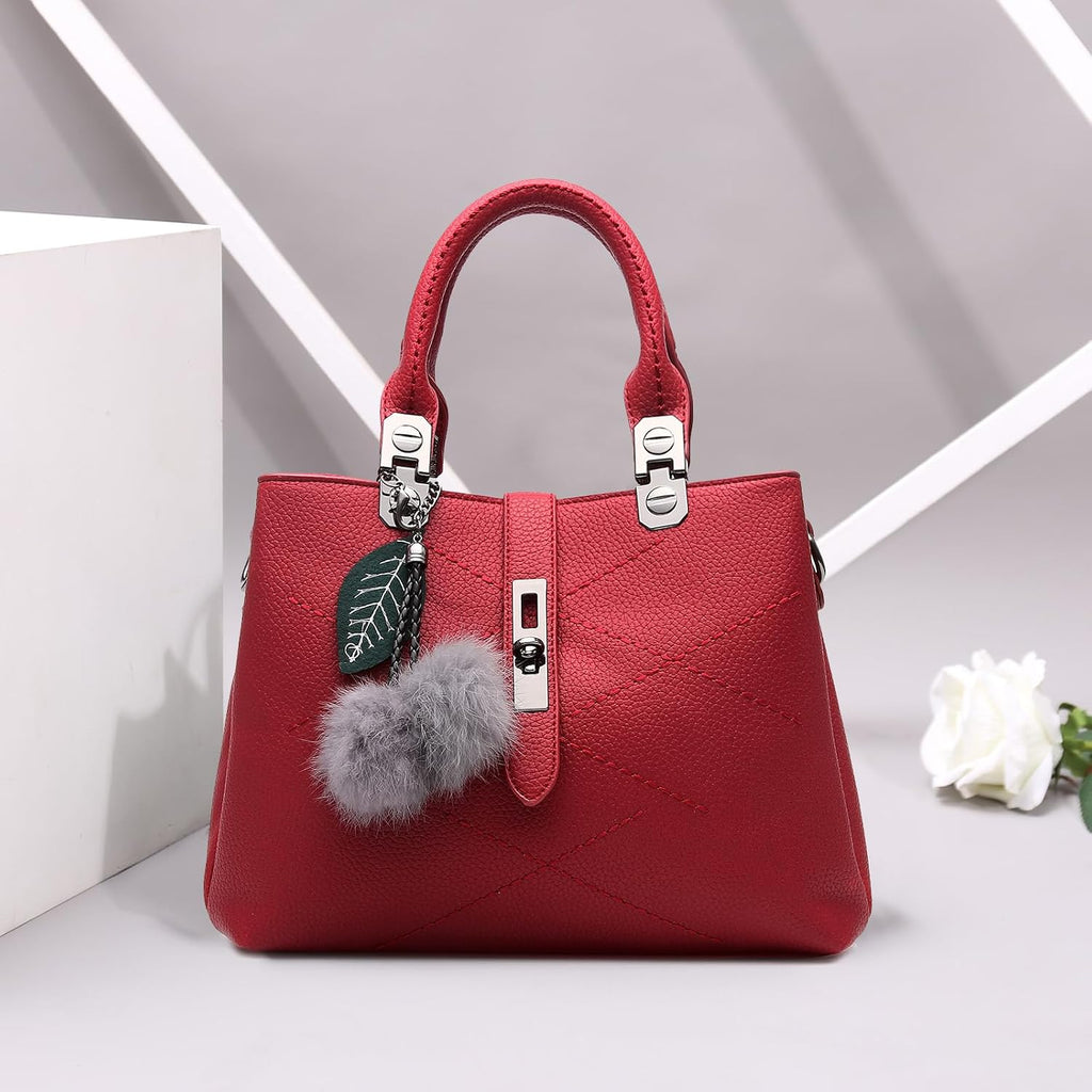 2026 Women Handbags Fashion Ladies Shoulder Handbags Tote Bag Top Handle Bag Waterproof PU Leather Bag