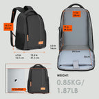 Camera Backpack for Photographers Compact 15L, TB04 Black | 15 Inch Laptop Compartment, Side Access Quick Draw, Anti-Theft Hidden Pocket, Tripod Holder, Rain Cover, Travel-Friendly