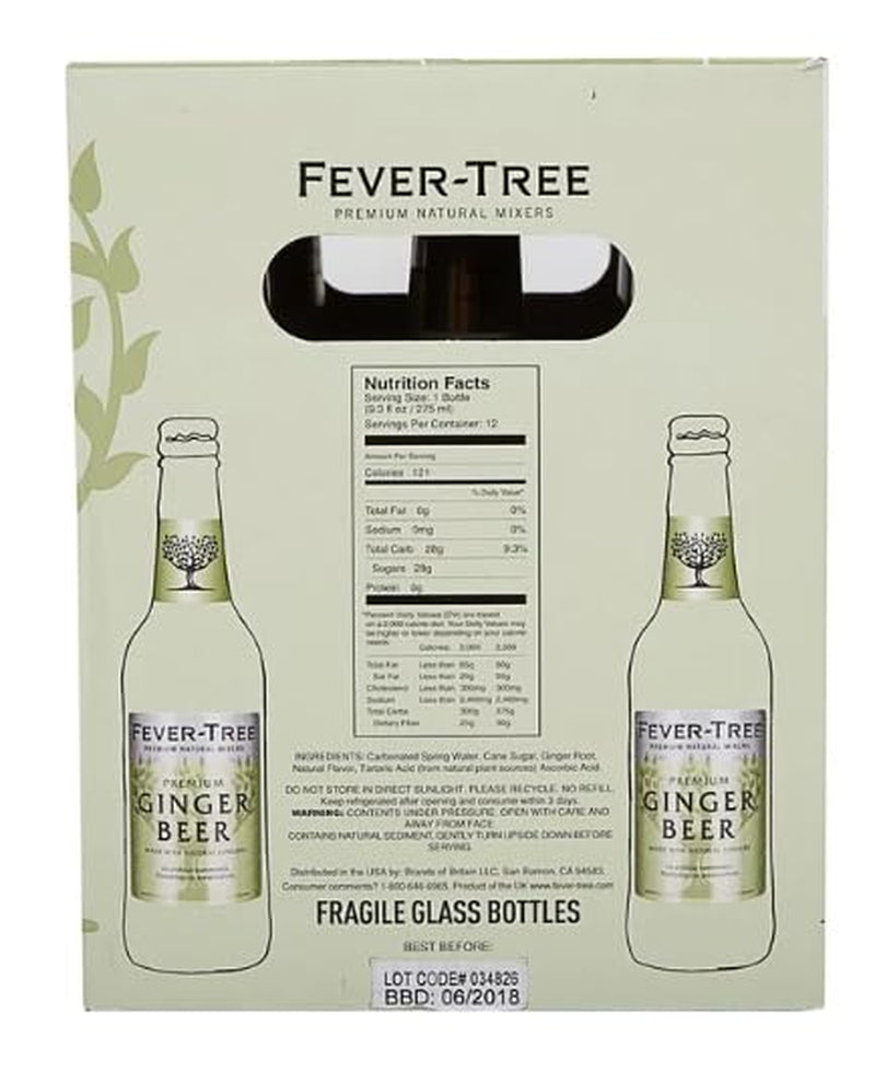 Fever Tree Ginger Beer, 9.3 Fl Oz, 12 Count