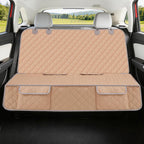 Dog Car Seat Cover for Back Seat Waterproof Backseat Protector, Nonslip Rear Seat Cover for Kids,Universal Size Fits Cars Trucks Suvs (Beige)