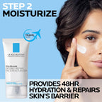 La Roche-Posay Toleriane Hydrating Gentle Face Cleanser, Hydrating Facial Cleanser with Niacinamide + Ceramides, Daily Face Wash for Dry Skin to Normal Skin, Sensitive Skin Tested, Fragrance Free