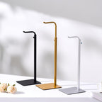Purse Holder Handbag Display Stand: Gold Hanger Rack for Bags, Purses, and Wreath, Adjustable Hook Stand for Tabletop, Closet, and Retail Use for Vendors