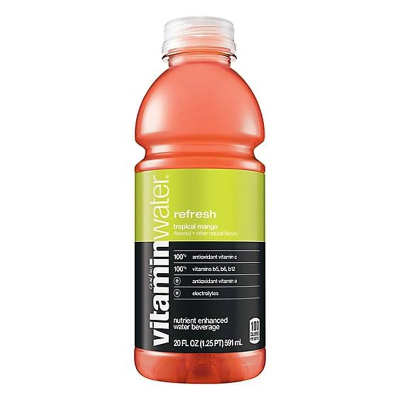 Vitamin Water Variety Pack - 20 Oz Water Bottles - Vitamin Water Energy Drink, Flavored Water - Vitamin Water Energy, Refresh, Focus, Power-C - Sport Drinks Variety Pack - Vitamin Water 12 Pack