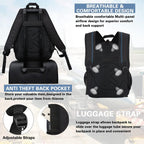 Casual Backpack for Women, Work Backpack for Women, Back Pack for School College, Carry-On Travel Backpacks, Anti-Theft Womens Backpacks, School Bookbag for Girls(Full Black)