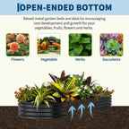 Galvanized 6X3X1 Ft Raised Garden Bed Outdoor, Metal Planter Box for Flowers Vegetables, Rust-Resistant Raised Garden Beds for Gardening, Easy Assembly Outdoor Garden Box & Planters, Gray