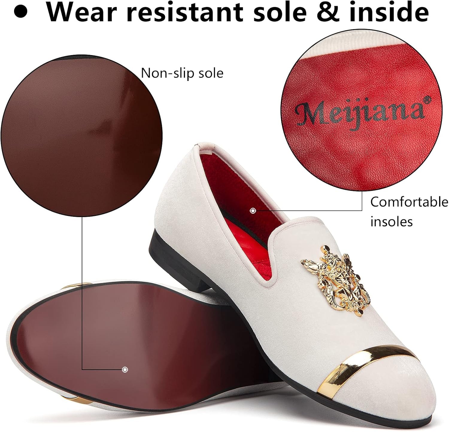 Men'S Fashion Classic Microfiber PU Leather Loafers and Weeding Dress Shoes for Men