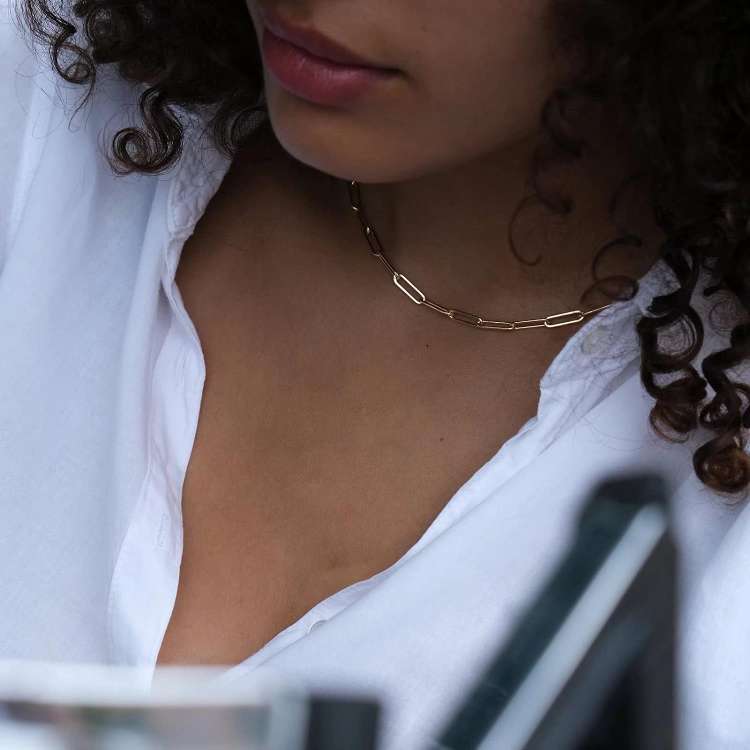 Layered Initial Necklaces for Women Trendy, Letter A-Z Necklace | 14K Gold-Plated, Paperclip Chain, Coin Initial Necklace, Necklaces for Teen Girl Gifts, Jewelry for Women, Gifts for Mom Wife