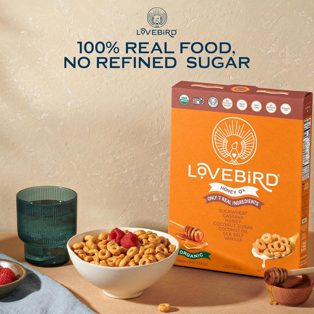 Organic Gluten Free Cereal, Variety Pack– Prebiotic Fiber, Gut Health, Low Sugar, Grain Free, Breakfast or Snack – Healthy Cereal Made with Real Food, 4 Pack, Kids & Adults