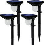 Solar Landscape Spotlight, 4 Pack IP65 Waterproof Outdoor Garden Solar Powered Pathway Light Motion Sensor Path Lighting for Yard, Patio, Pathway