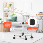 Professional Facial Steamer with Ozone, Vapor Ozono Facial Steamer Professional for Clean Skin, Firm Pores, Esthetician Steamer for Home or Salon Use, Adjustable Height and Angle,White