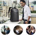 Business Smart Backpack Waterproof Fit 15.6 Inch Laptop Backpack with USB Charging Port,Travel Durable Backpack, Black（No Usb）, L, Travel Backpacks