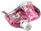 KZ ZSX 5BA+1DD 6 Driver Hybrid In-Ear Hifi Earphones | with Zinc Alloy Faceplate, Recessed 2 Pin Detachable Cable for Audiophile Musician, W/, Mic, Purple