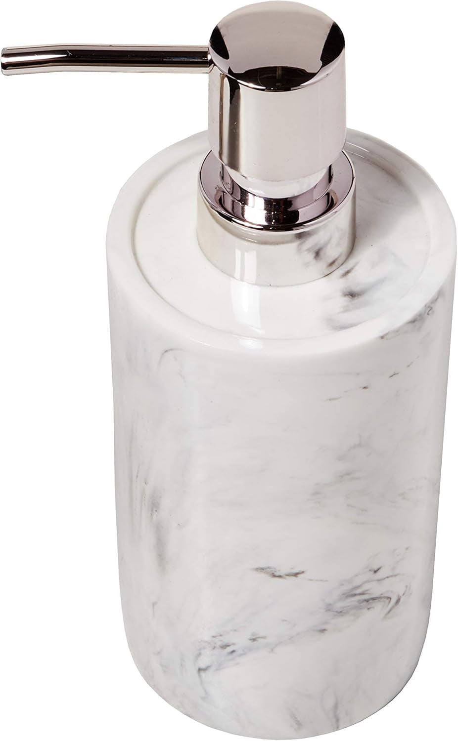 Marble Swirl Soap Dispenser, White