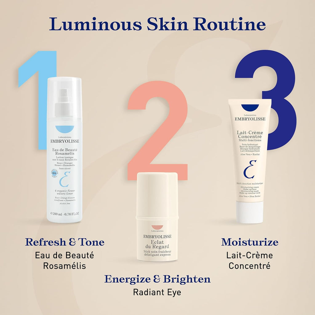 Lait-Crème Concentré Face Moisturizer and Makeup Primer, French Face Cream with Shea Butter & Aloe Vera, 2.54 Fl Oz