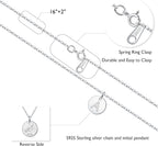 Disc Initial Necklaces for Girls Jewelry - Birthday Gifts for Girls | 14K Gold Plated/14K Rose Gold Plated/S925 Sterling Silver Disc Initial Necklaces for Girls, Jewelry for Kids Birthday Gifts