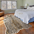 Oversized Cheetah Print Rug, Large Leopard Rug 6.2X8.2 Feet Faux Animal Print Skin Cheetah Area Rug for Bedroom Living Room Animal Fur Hide Rustic Antelope Deer Multicolor