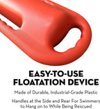 3 Handle Rescue Can Swimming Float Rescue Buoy 220N for Water Life Saving Safe Swim Training Swim Buoy Safety Float with Adjustable Waist Belt