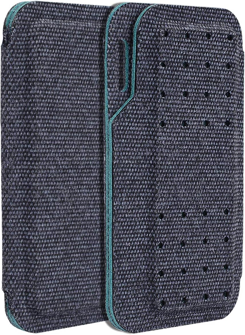 Carrying Case for Kardia Mobile EKG Monitor - Travel Kardia Case Fits in Pocket, Features Magnetic Closure to Keep Kardia Device Safe on the Go, NOT Fit Kardiamobile 6L,Dark Blue