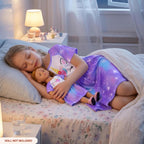 Doll & Girl Matching Nightgown for 18" Doll Clothes Accessories | Doll Not Included, Doll Clothes for 18 Inch Dolls, Birthday Christmas Gift, Soft Breathable Stretch Fabric, Knee Length