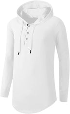 Men'S S-5X Short&Long Sleeve Athletic Casual plus Size Hoodies Sport Sweatshirt Hooded T-Shirts