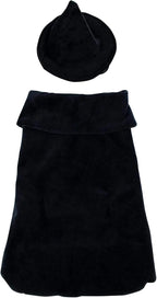 Halloween Witch Cape and Hat Dog Costume - Large
