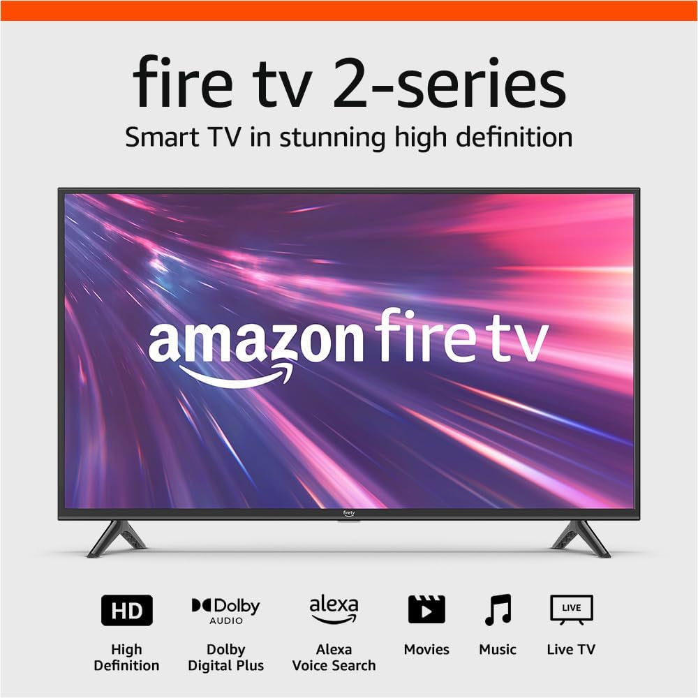 Fire TV 40" 2-Series, HD Smart TV with Fire TV Alexa Voice Remote, Stream Live TV without Cable