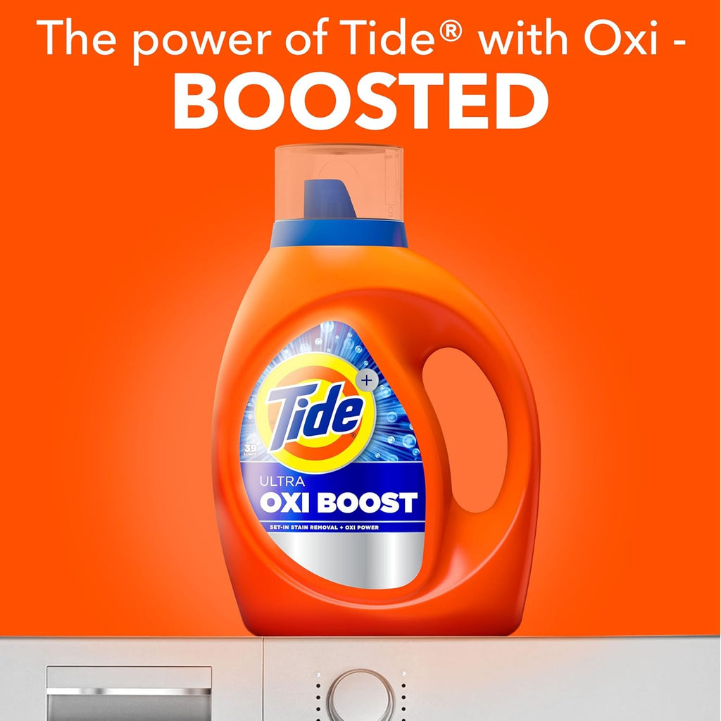 Ultra Oxi Boost Liquid Laundry Detergent, 84 Fl Oz, 59 Loads, Advanced Stain Remover, Laundry Detergent Liquid with Extra Oxi Power