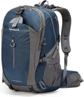 40L Hiking Backpack, Lightweight Camping Daypack with Rain Cover | Water-Resistant Rip-Stop Nylon, Multi-Pockets, Survival Whistle. Ideal for Men, Women, Travel, Trekking