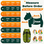Winter Dog Coat with Harness Built in Waterproof Dog Jackets Warm Pet Fleece Vest Windproof Snow Jacket Snowsuit Reflective Dogs Cold Weather Coats for Puppy Small Medium Large Dogs Cats