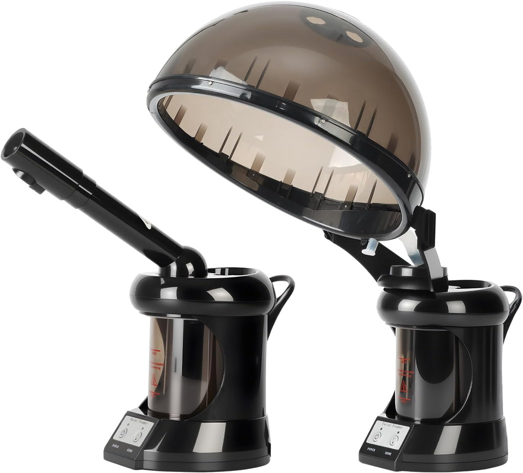 Hair Steamer, Hair and Face Steamer with Extendable Arm, Portable Tabletop Steamer, Ideal for Home Personal Care and Beauty Salon