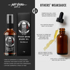 Mad Viking Valhalla Beard Oil - Hydrate, Soften and Grow Your Beard Naturally. Fight Itch and Dandruff with a Smooth Sandalwood & Vanilla Scent, Made in the USA - 2Oz | Hydrates Skin, Softens Coarse Beard Hair, and Helps Relieve Beard Itch with a Warm Sandalwood and Vanilla Fragrance.