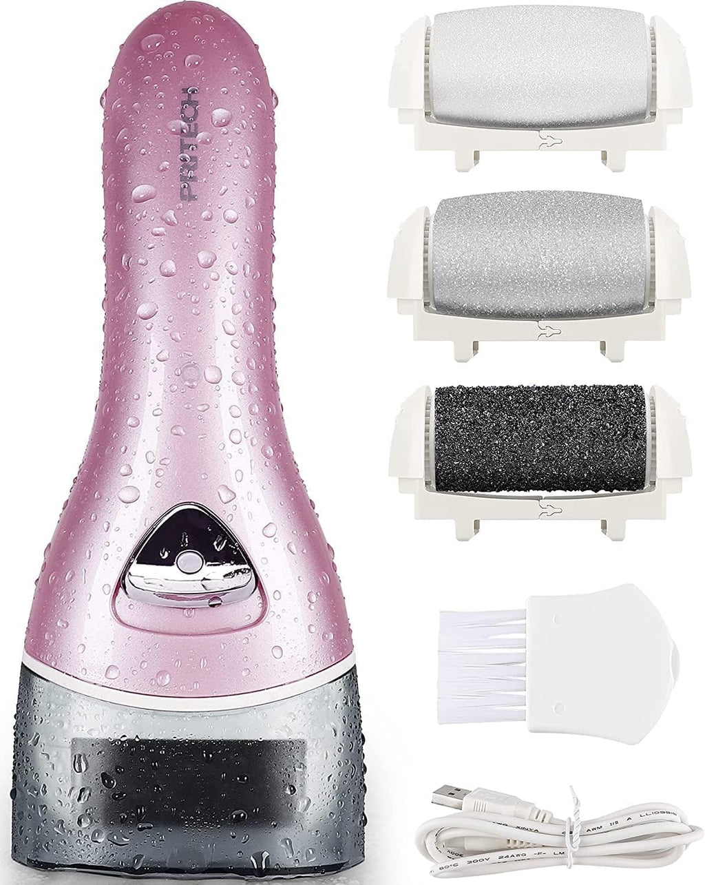 Electric Feet Callus Removers Rechargeable,Portable Electronic Foot File Pedicure Tools, Electric Callus Remover Kit,Professional Pedi Feet Care Perfect for Dead,Hard Cracked Dry Skin