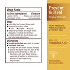 Original Diaper Rash Ointment - Prevents & Protects Diaper Rash - Moisturizing Skin Protectant with Vitamins a & D - Healing Skin Ointment for Dry and Cracked Skin - 16Oz 2 Pack